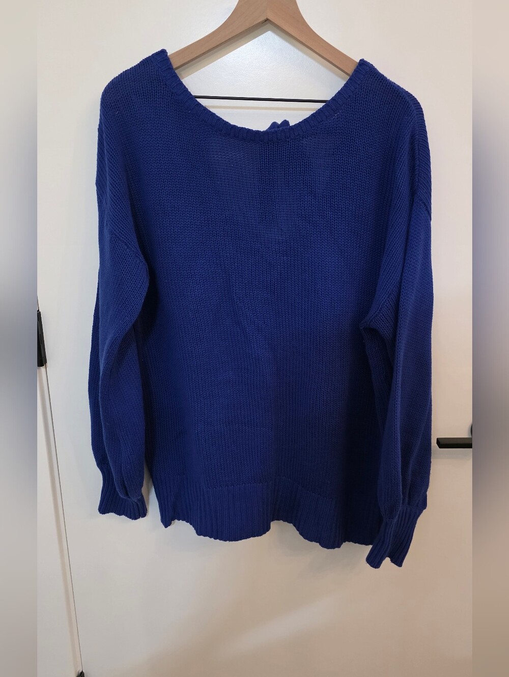 Classic Women's Knit Sweater - Royal Blue